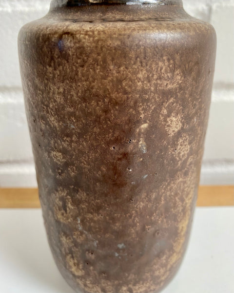 Dark brown ceramic vase