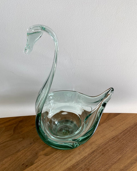 Glass Swan fruit bowl or pot (PICK UP ONLY!)