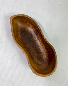 Wooden snack bowl peanut