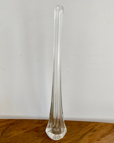 Thin glass vase